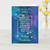 Niece Personalize College afstudeerofferte Kaart (Gele Bloem)