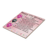 Niece Poem - 30th Birthday Tegeltje (Zijkant)