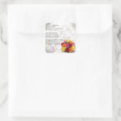 Niece Poem - Flowers Vierkante Sticker (Tas)