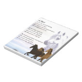 Niece Poem - Horses Notitieblok (Gedraaid)