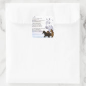 Niece Poem - Horses Vierkante Sticker (Tas)