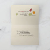 Niece Religious Three verliest Thanksgiving Feestdagen Kaart (Binnen)