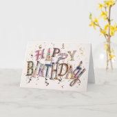 "NIÈCE SPÉCIALE" SUR VOTRE CARTE D'ANNIVERSAIRE (Fleur jaune)