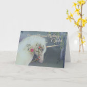 Niece Unicorn Carte Anniversaire Magique Anniversa (Fleur jaune)