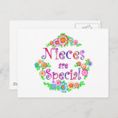 NIECES zijn speciaal Briefkaart (Voorkant / Achterkant)