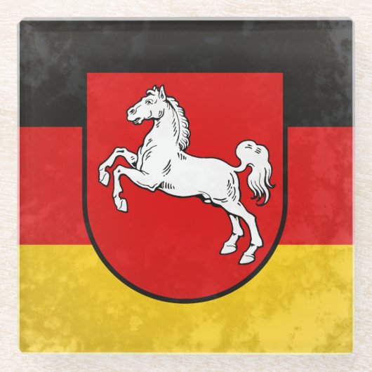 Niedersachsen Glazen Onderzetter (Voorkant)