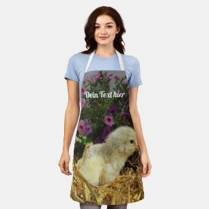 niedliches kleines küken schürze + dein text schort