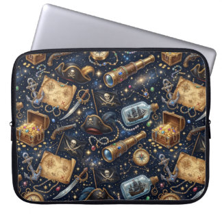 Niedliches Piraten Abenteuer Muster Laptop Sleeve