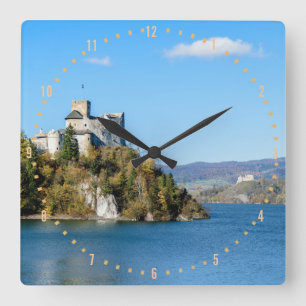 Niedzica Castle Vierkante Klok