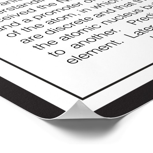 Niels Bohr Poster (Hoek)