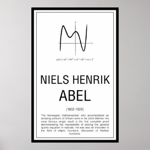 Niels Henrik Abel Poster