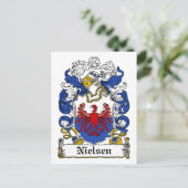 Nielsen Family Crest Briefkaart (Staand voorkant)