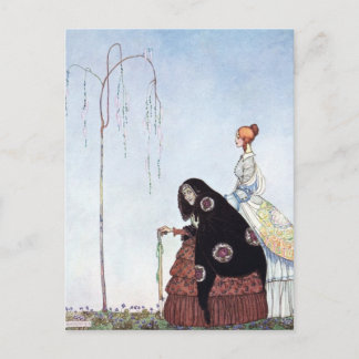 Nielsen in poeder en crinoline briefkaart