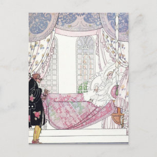 Nielsen in poeder en crinoline briefkaart