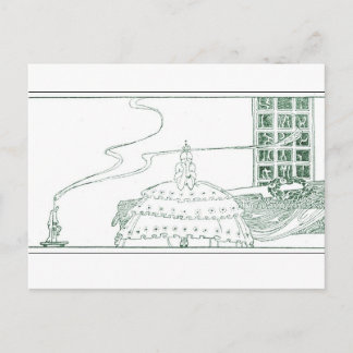 Nielsen in poeder en crinoline briefkaart