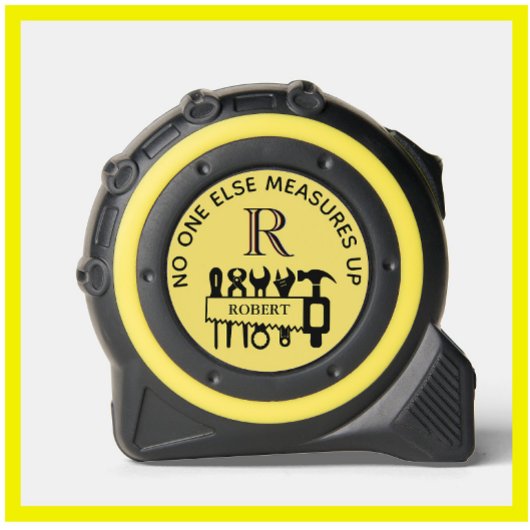 Niemand anders meet een monogram naam rolmaat