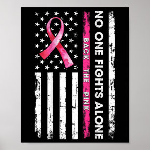 Niemand bestrijdt borstkanker alleen op de roze ri poster