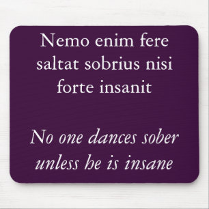 Niemand danst sober, cicero quote muismat