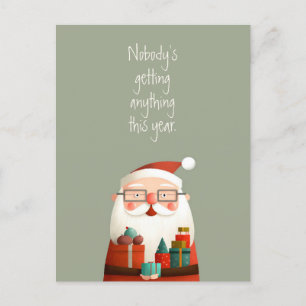 Niemand die iets krijgt van de kerstman Funny Quot Briefkaart