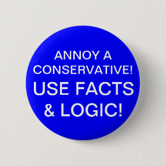 NIEMAND EEN CONSERVATIEF! RONDE BUTTON 5,7 CM
