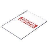 Niemand geeft om je fixie notitieboek (Linkerzijde)