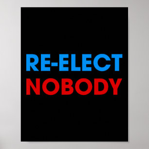 Niemand geen Trump geen Biden presidentsverkiezing Poster