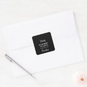 niemand heeft het te druk , het is gewoon een kwes vierkante sticker (Envelop)