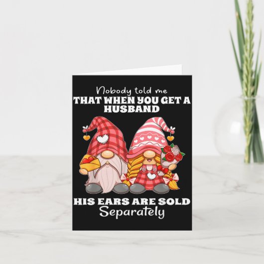 Niemand Heeft Me Verteld Dat Als Je Een Man Krijgt Kaart (Voorkant)