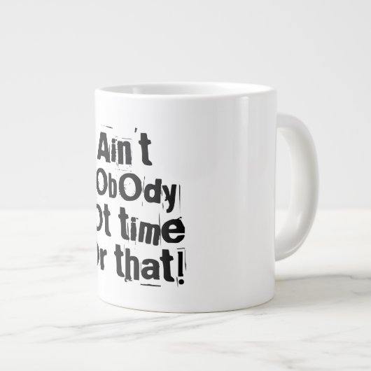 Niemand heeft tijd voor die speciale Mok (Voorkant rechts)
