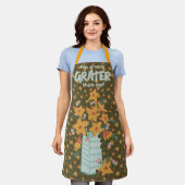 "Niemand is groter" Punny  Schort (Gedragen)