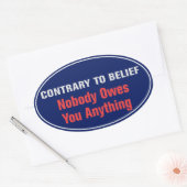 Niemand is je Sticker schuldig (Envelop)