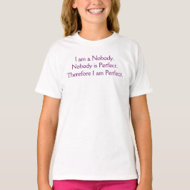 Niemand is perfect. . . Grappig t-shirt! T-shirt