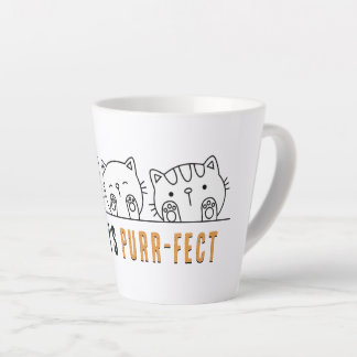 Niemand is perfect latte mok