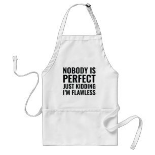 Niemand is Perfect Standaard Schort