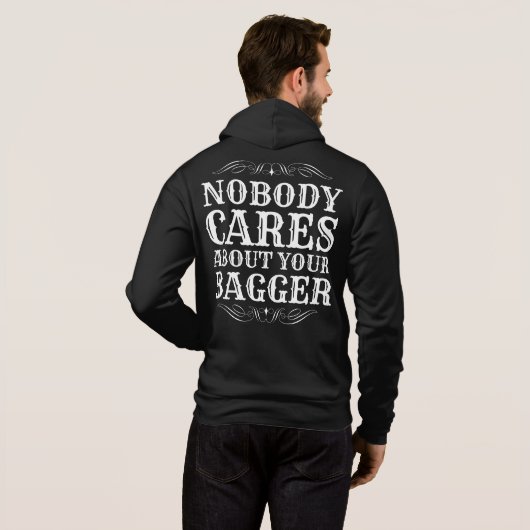 NIEMAND KOOPT OVER JE BAGGER HOODIE (Achterkant volledig)