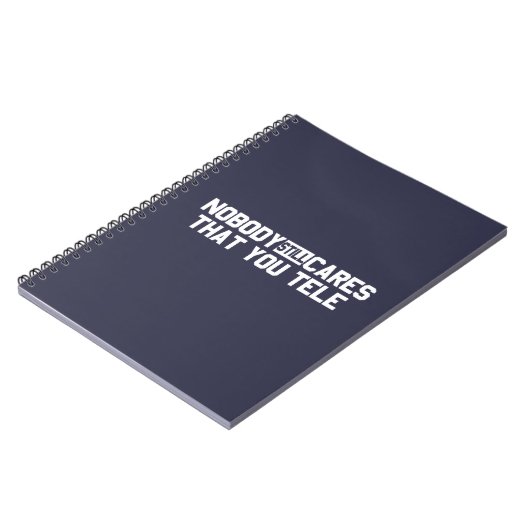 Niemand maakt het nog steeds uit dat je tele notitieboek (Linkerzijde)