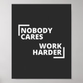 Niemand maakt werk harder poster (Voorkant)