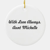 Niemand maakt zich met de Weasel bezig Keramisch Ornament (Achterkant)