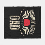 Niemand slaat pap voor een pingpong Player Table t Fleece Deken (Voorkant (Horizontaal))