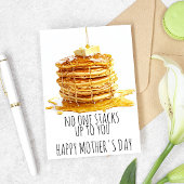 Niemand stapelt zich op naar jou Moederdag Kaart