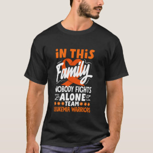 Niemand vecht alleen Team Leukemie Warrior T-shirt