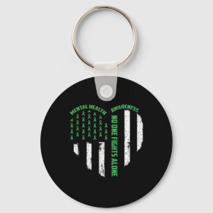 Niemand vecht alleen tegen de Amerikaanse vlag als Sleutelhanger