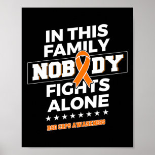 Niemand vecht alleen tegen RSD CRPS-bewustzijn Poster