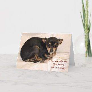 Niemand vertelde me dieop de Kerstman lette Feestdagen Kaart