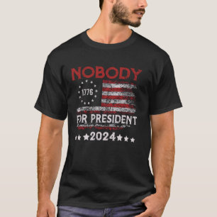 Niemand voor President 2024, grappige politieke ve T-shirt