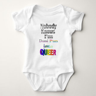 Niemand weet dat ik Demi Pan SM Sapio QUEER ben Romper