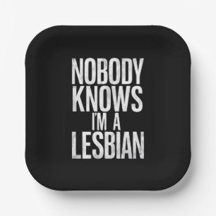Niemand Weet Dat Ik Een Lesbienne Ben Funny Gay Pr Papieren Bordje