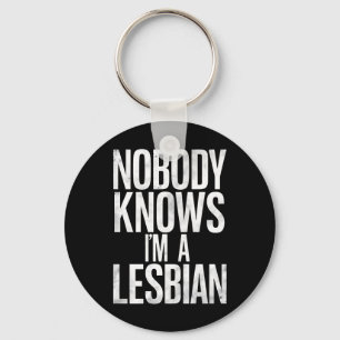 Niemand Weet Dat Ik Een Lesbienne Ben Funny Gay Pr Sleutelhanger