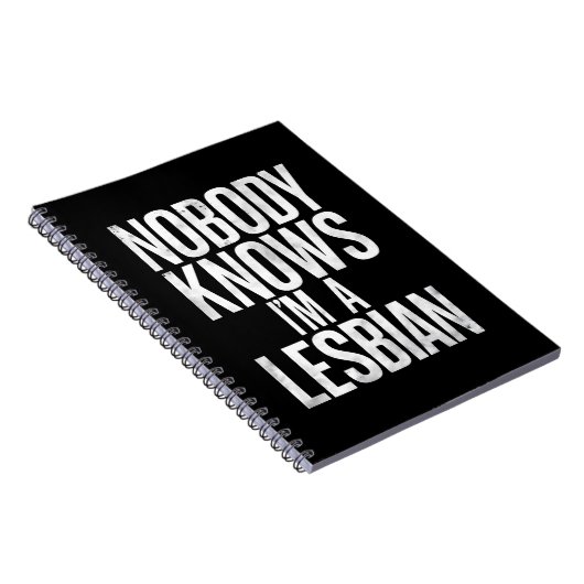 Niemand weet dat ik een lesbische grappige gay pri notitieboek (Rechterzijde)