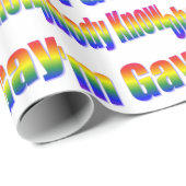 Niemand weet dat ik Gay Rainbow ben Cadeaupapier (Rol Hoek)